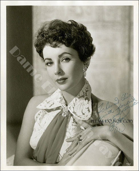 本名　Elizabeth Rosemond Taylor　Elizabeth Taylor エリザベス・テイラー サイン フォト_画像1