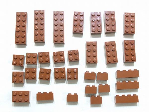 E165　LEGOバラパーツ　新茶　ブロック系　まとめて大量㎏_画像1