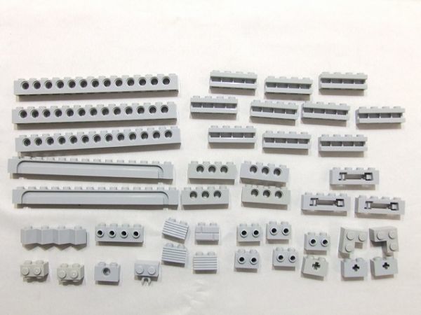 E109　LEGOバラパーツ　新灰　特殊ブロック系　まとめて大量㎏_画像1