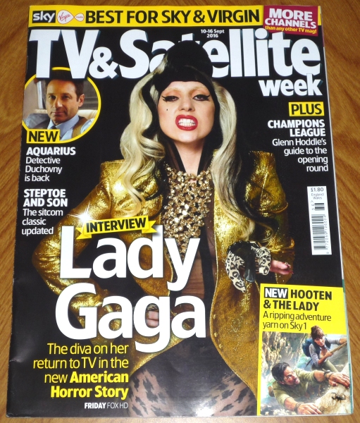 送料無料 英TV誌 レディー・ガガ Lady Gaga デイヴィッド・ドゥカヴニー マイケル・ランデス スティーヴクーガン 英語 海外ドラマ イギリス