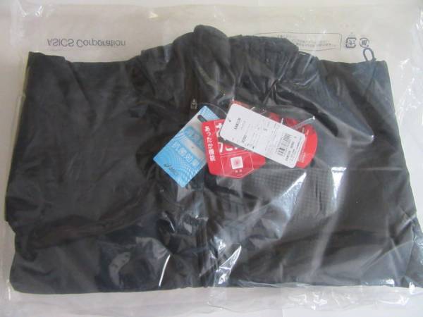 ★新品★asics★パデッドパーカ XAW32K、男用、Sサイズ、黒