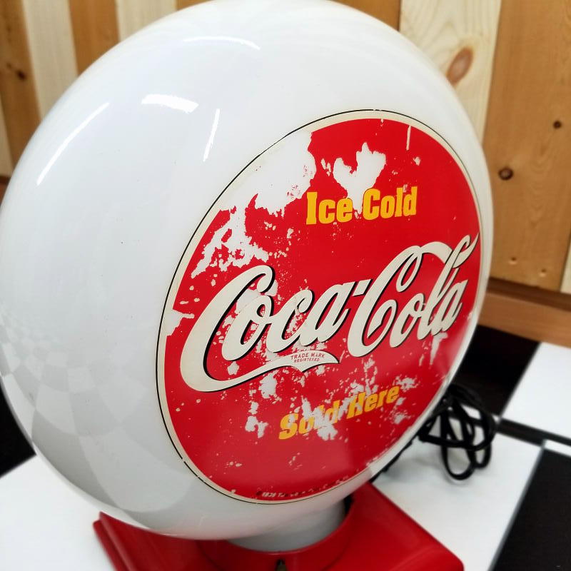 【 Coca-Cola /コカ・コーラ 】 ヴィンテージ ガソライト ガスポンプランプ ガレージランプ アメリカン雑貨 アメリカンダイナー