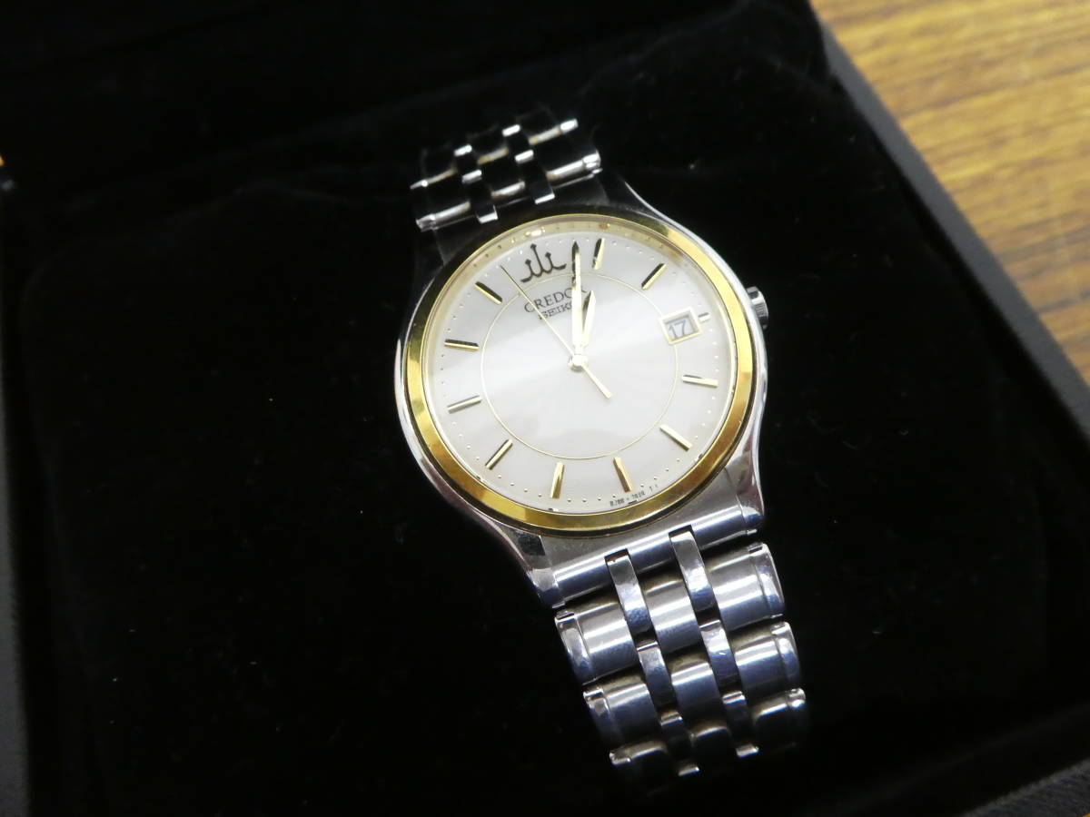 SEIKO セイコー CREDOR クレドール メンズ K18YGベゼル/SS GCAZ010