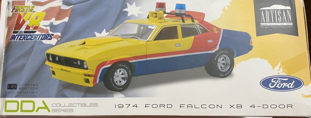  unused box scratch 1/18 DDA 1974 Ford Ford Falcon Falcon XB MFP yellow Inter Scepter #MADMAX # Mad Max # Inter Scepter 