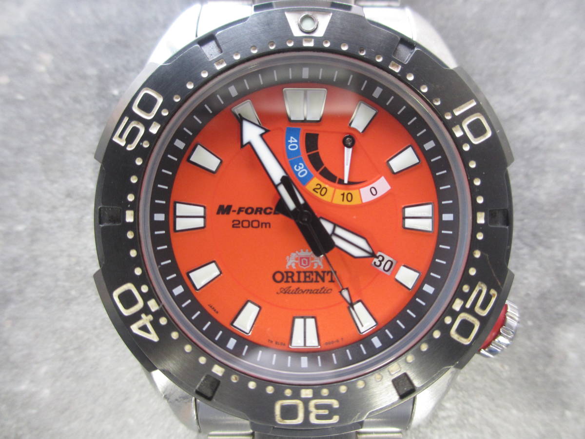 ORIENT/オリエント/M-FORCE 200M/AUTOMATIC 自動巻き 腕時計/EL0A-D2-B CA/動作品