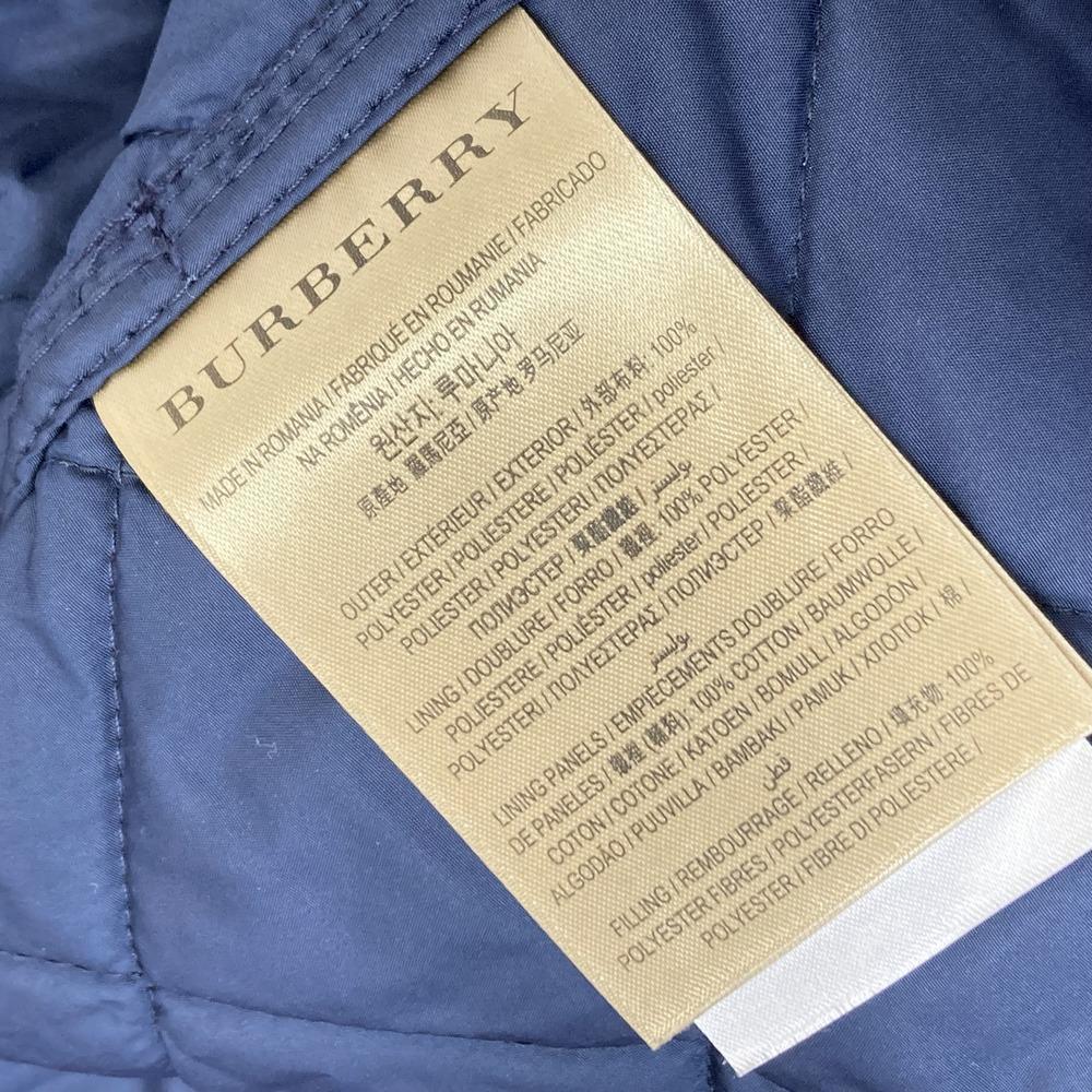  rare L size ultimate beautiful goods * BURBERRY Burberry ti tail diamond quilting jacket check outer jacket lady's 