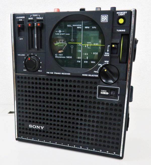 A031*SONY Sony ICF-5600 Sky сенсор 3 частота ресивер радио FM/MW/SW античный *01