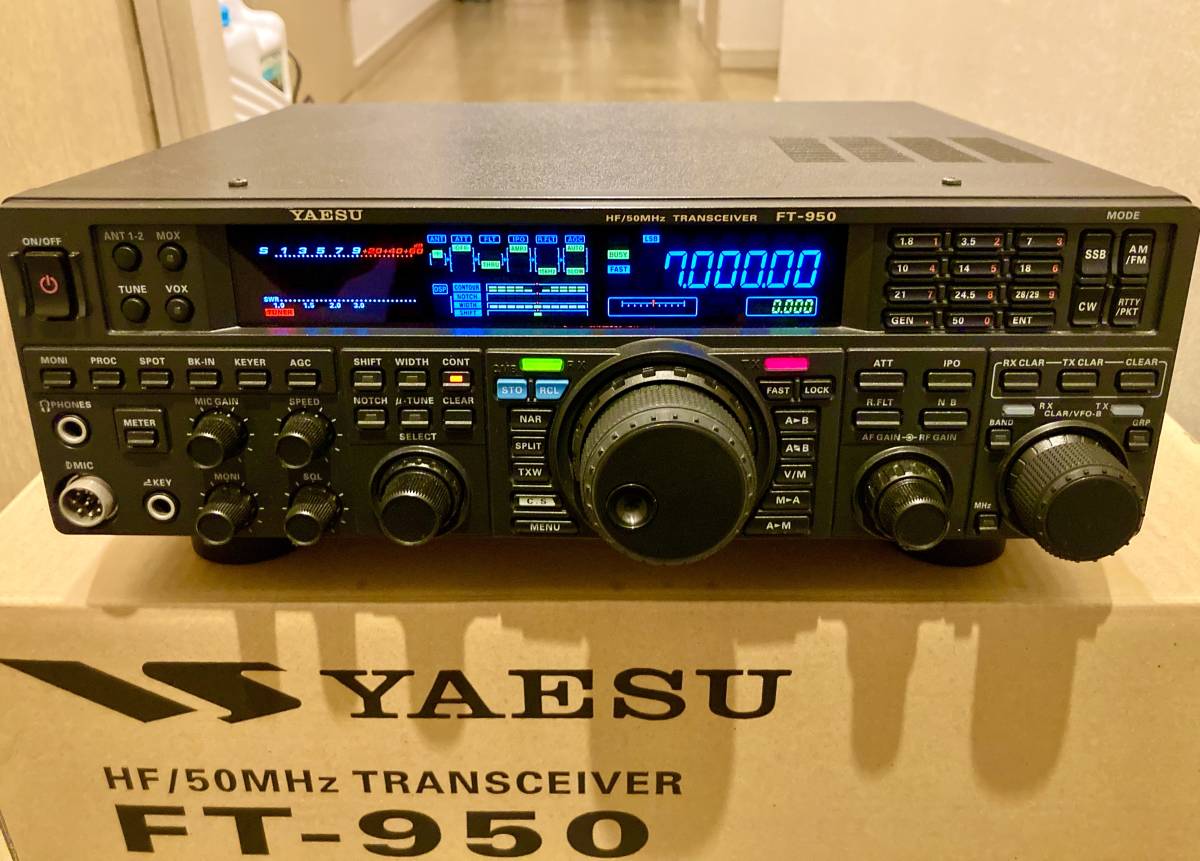 YAESU ヤエス FT-950 HF/50MHz帯100W機＋バンドスコープ用パーツ＋SDR受信機 中古品｜代購幫