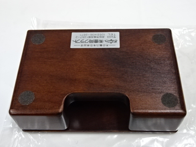 26-70/. hill craft Senior collection wooden card-case card-case desk tree handicraft unused 6 point office office work store articles interior miscellaneous goods 