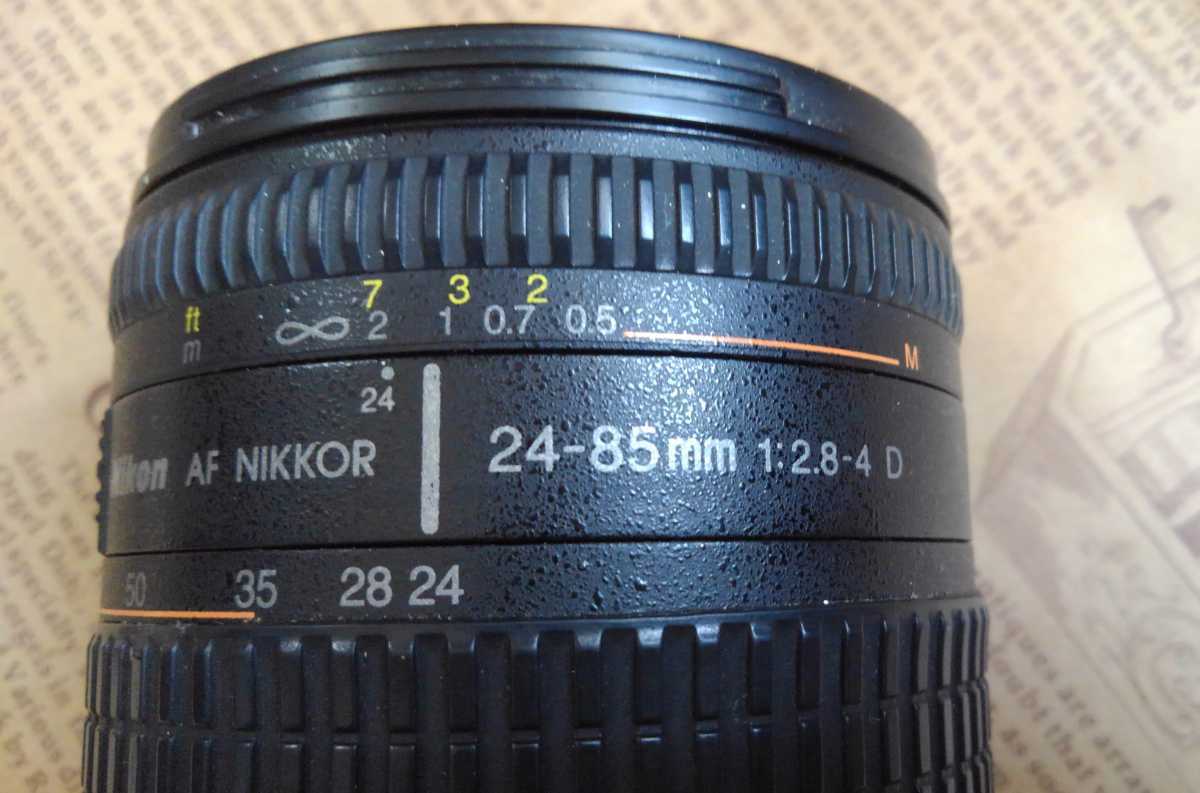 Nikon Ai AF 24-85mm f2.8-4D IF 標準ズーム　ニッコール　花形フード　プロテクター　前後キャップ　マクロ撮影　ニコン　NIKKOR 　　_画像2
