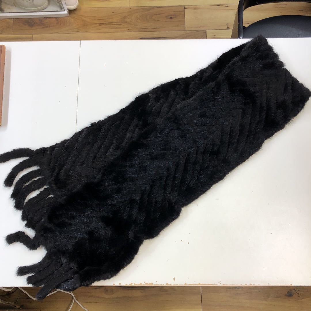  beautiful goods mink fur tippet (150×18cm)