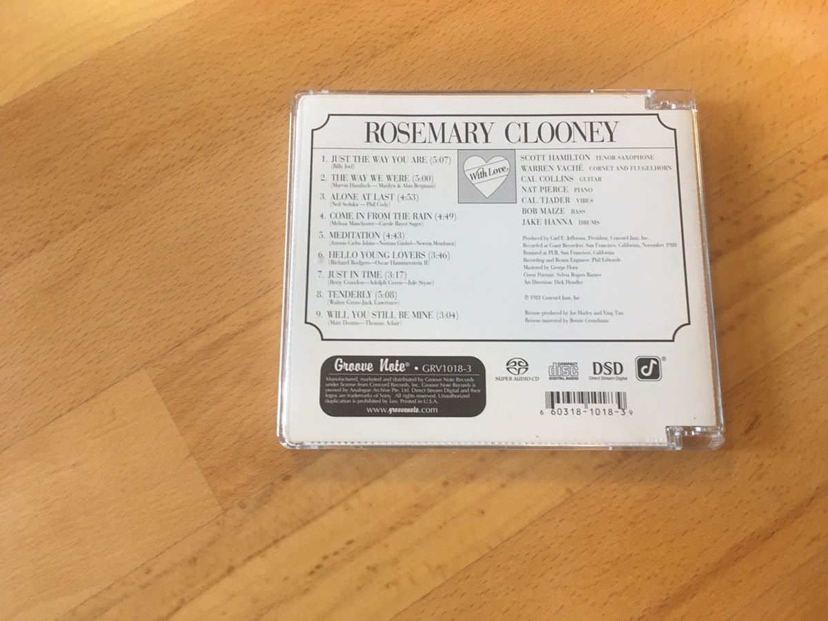 売上実績no 1 Rosemary Grv1018 3 Note Sacd ローズマリー クルーニー Groove Love Hybrid With Clooney ボーカル Hlt No 売上実績no 1 Rosemary Grv1018 3 Note Sacd ローズマリー クルーニー Groove Love Hybrid With Clooney ボーカル Hlt No