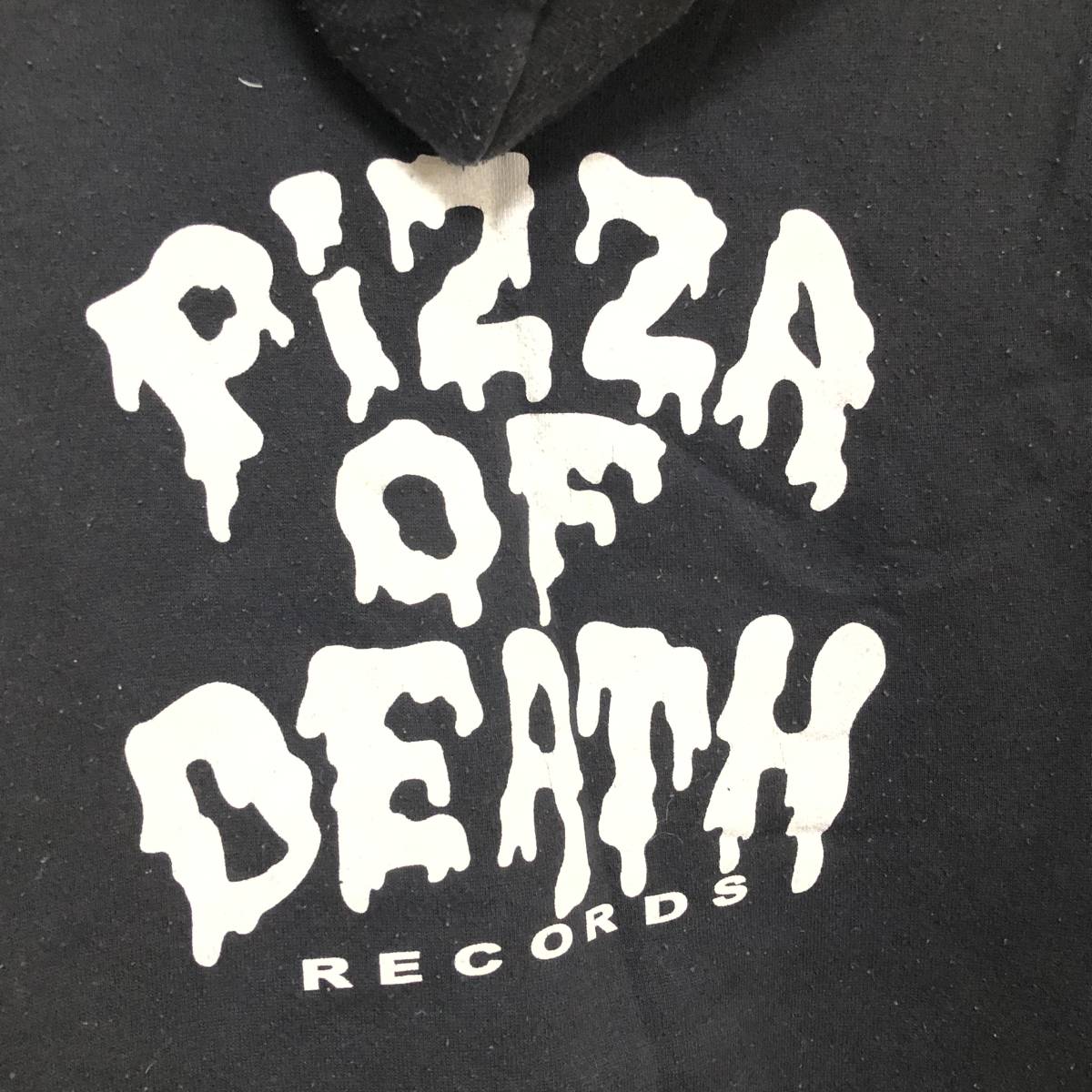 PIZZA OF DEATH RECORDS パーカー ブラック L ピザオブデス スウェット 