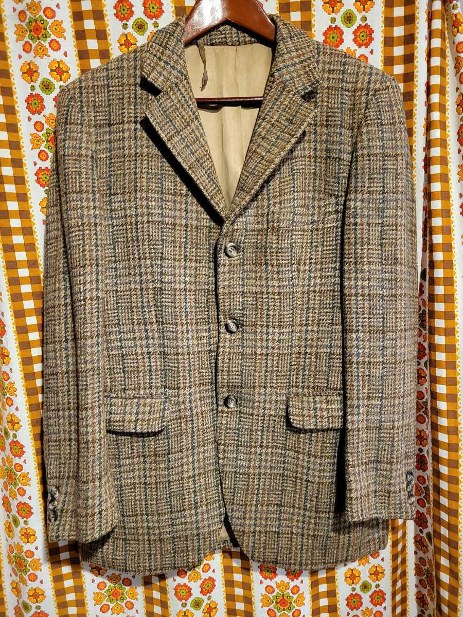 60s ヴィンテージ HARRISTWEED テーラードジャケット ハリスツイード