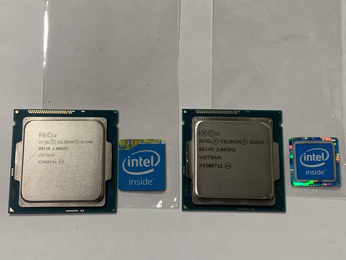 *intel Dual-Core Celeron G1840 2.80GHz SR1VK LGA1150 2 pieces set superior article beautiful goods Intel *