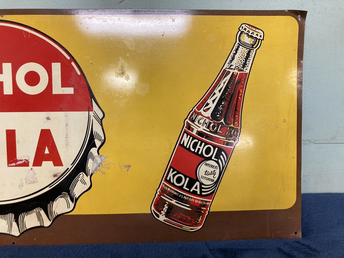 50s vintage nikol kola sign boad ニコルコーラ ヴィンテージ 看板
