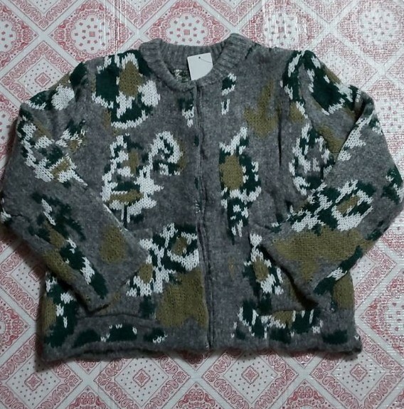 フラワー 花柄 ジャガード ニット カーディガン ZARA 好き フラワー 花柄 ジャガード ニット カーディガン ZARA 好き