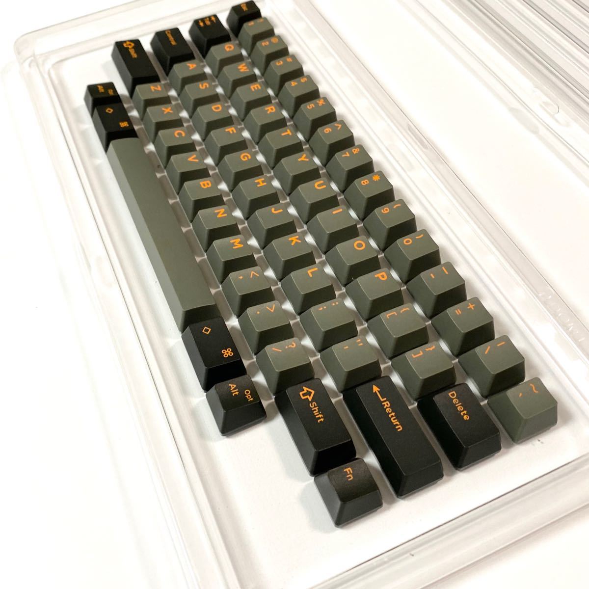 HHKB キーキャップ オレンジ キートップ Domikey グレー 60 キー HHKB キーキャップ オレンジ キートップ Domikey グレー 60 キー