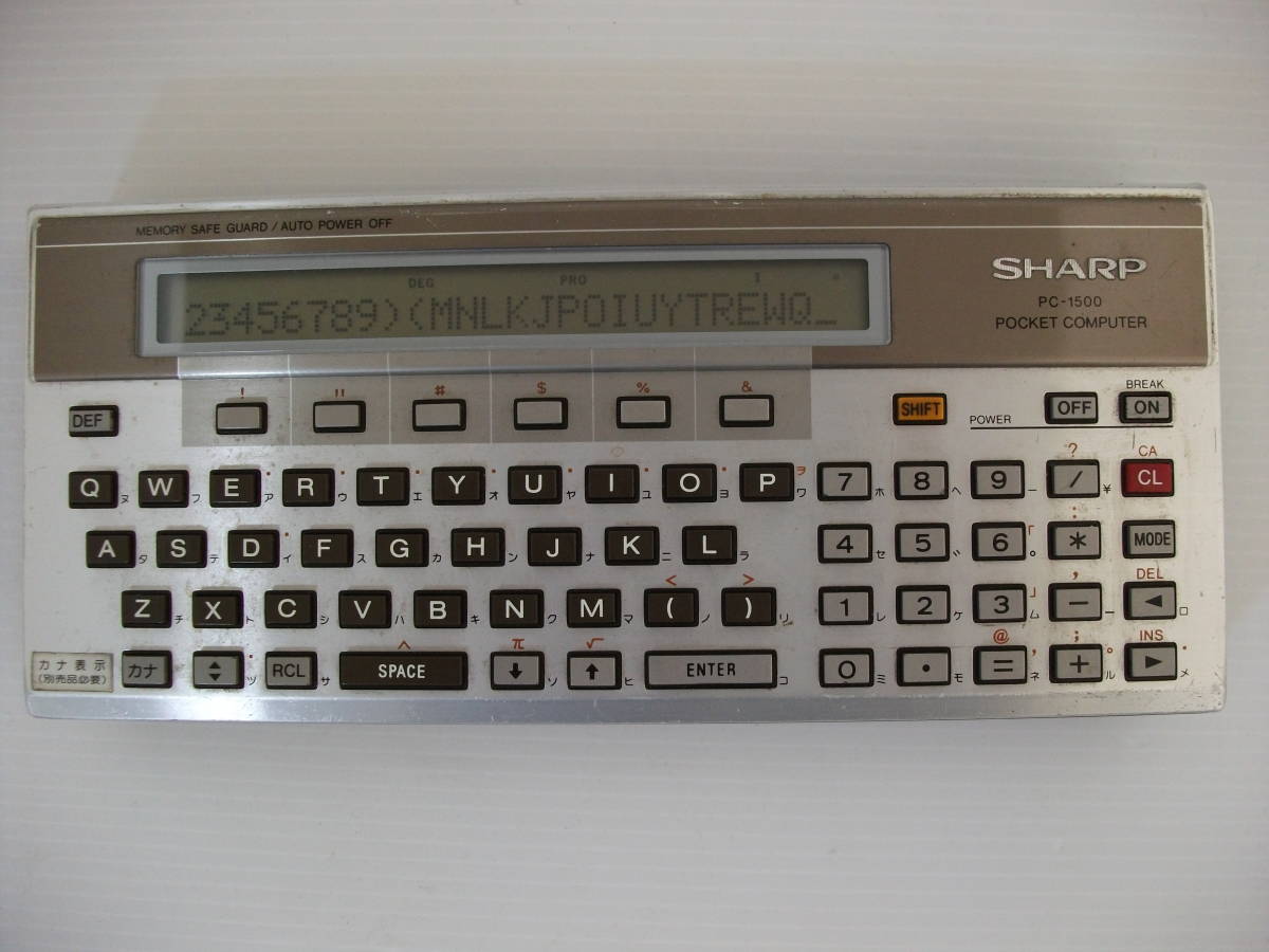 SHARP ポケットコンピュータ PC-1500 CE－155 RAM