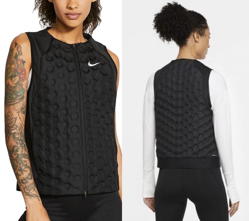 M Nike WMNS aero loft down vest regular price 19800 jpy inspection wi men's lady's Golf running the best jacket black black 