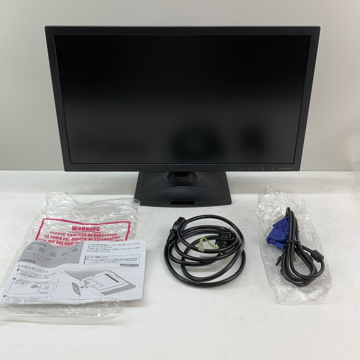 【中古美品】 MSMK I-ODATA モニター20.7インチブルーライトカット スピーカー付き EX-LD2071TB 【88-220114-YF-14-MIN】_画像4