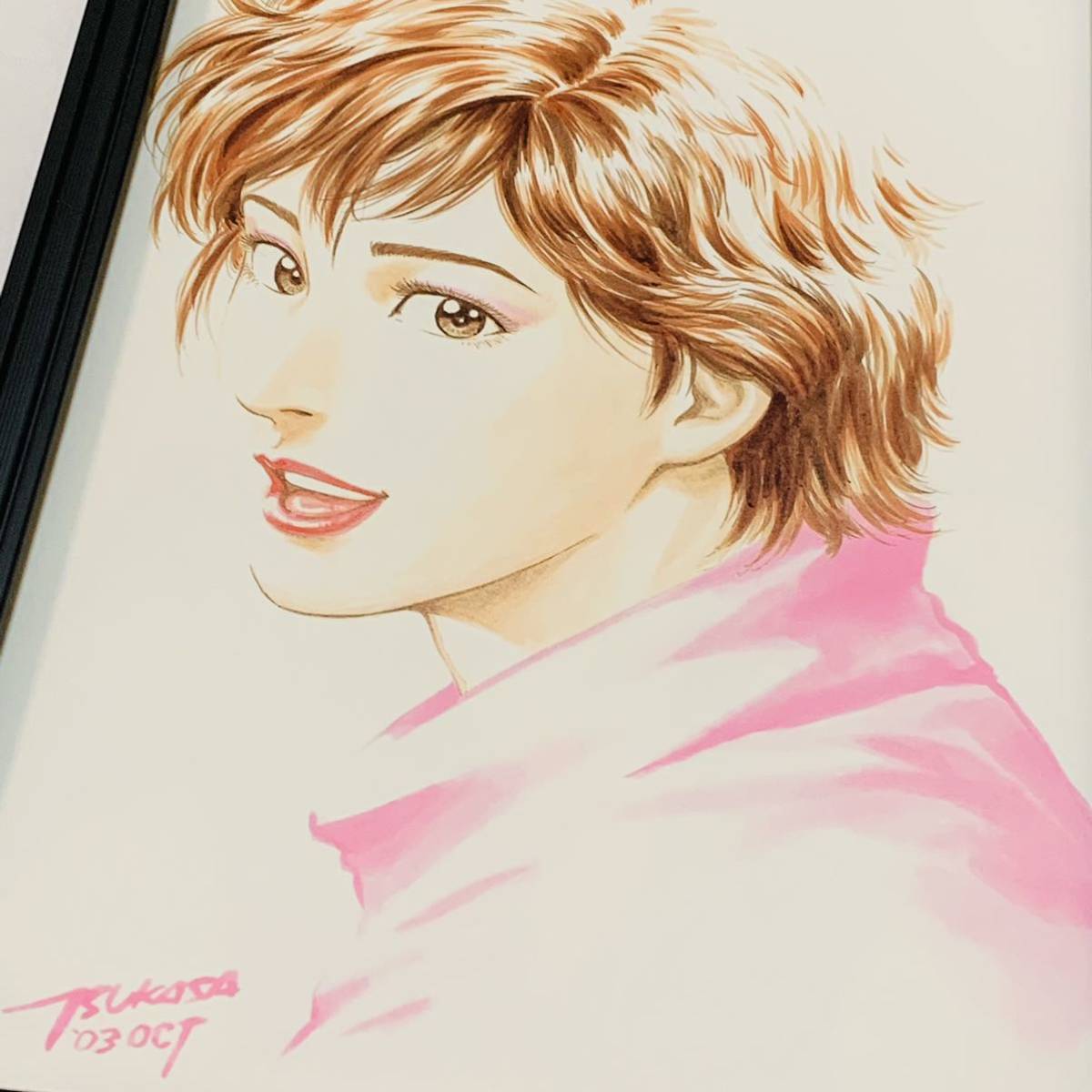 21秋冬新作 City Hunter シティーハンター 北条司 イラスト 額装品 香 キャッツアイ 少年ジャンプ アートポスター Tibetology Net