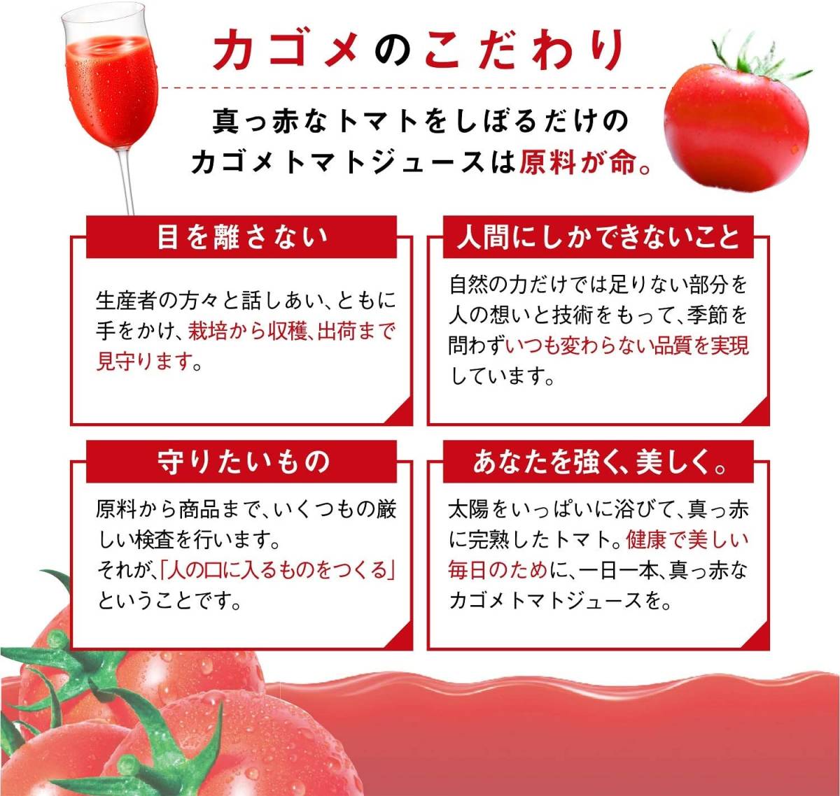 カゴメ カゴメトマトジュース 食塩無添加 1L [機能性表示食品]×6本_画像4
