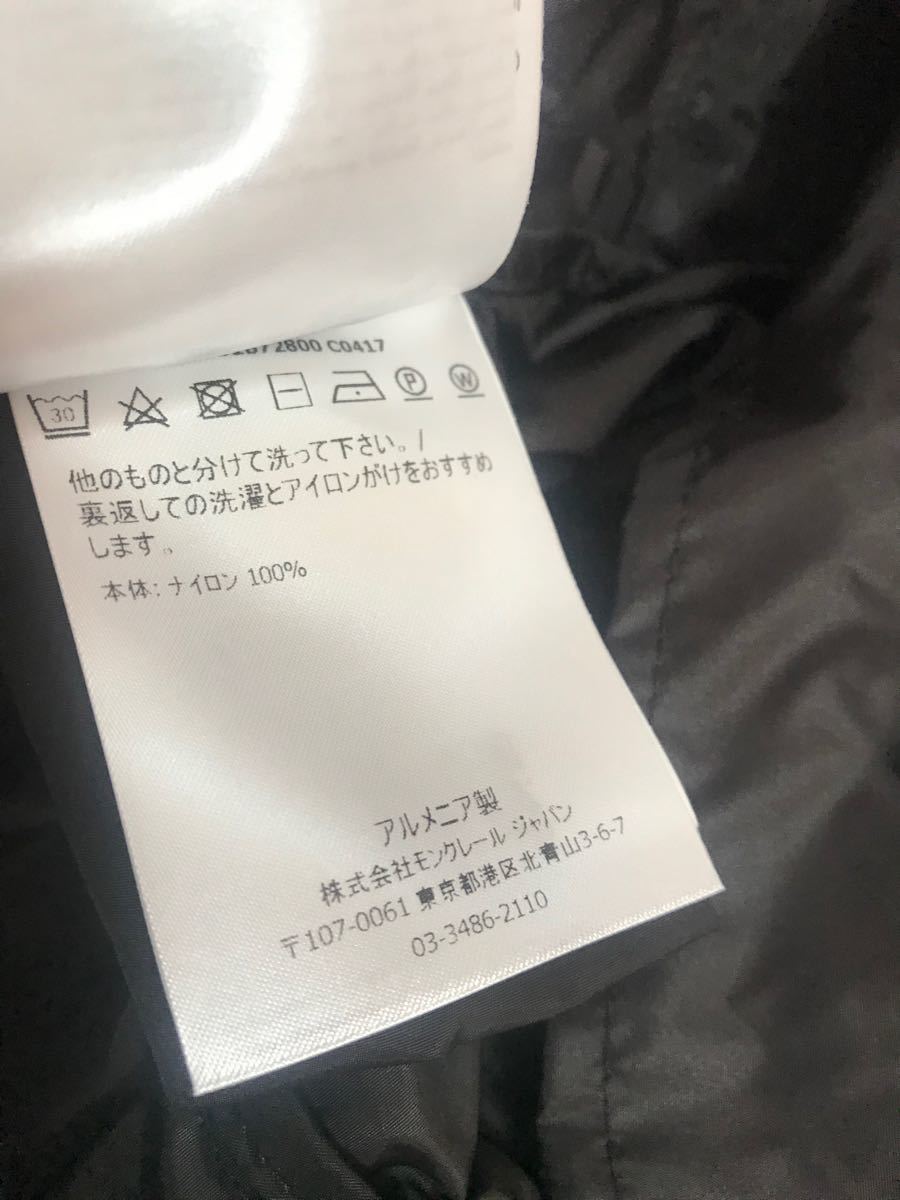 新品 サイズ1 モンクレール moncler サルセル SARCELLE 黒 新品 サイズ1 モンクレール moncler サルセル SARCELLE 黒