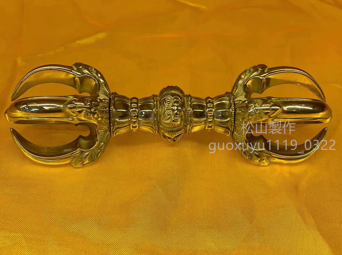密教法具 寺院用仏具」 美品 別上筋彫前具 五鈷杵 密教法具 寺院用仏具」 美品 別上筋彫前具 五鈷杵
