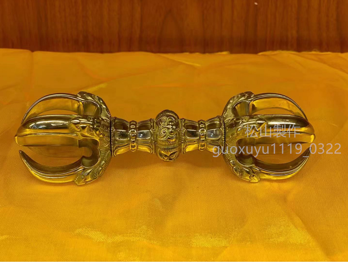 密教法具 寺院用仏具」 美品 別上筋彫前具 五鈷杵 密教法具 寺院用仏具」 美品 別上筋彫前具 五鈷杵