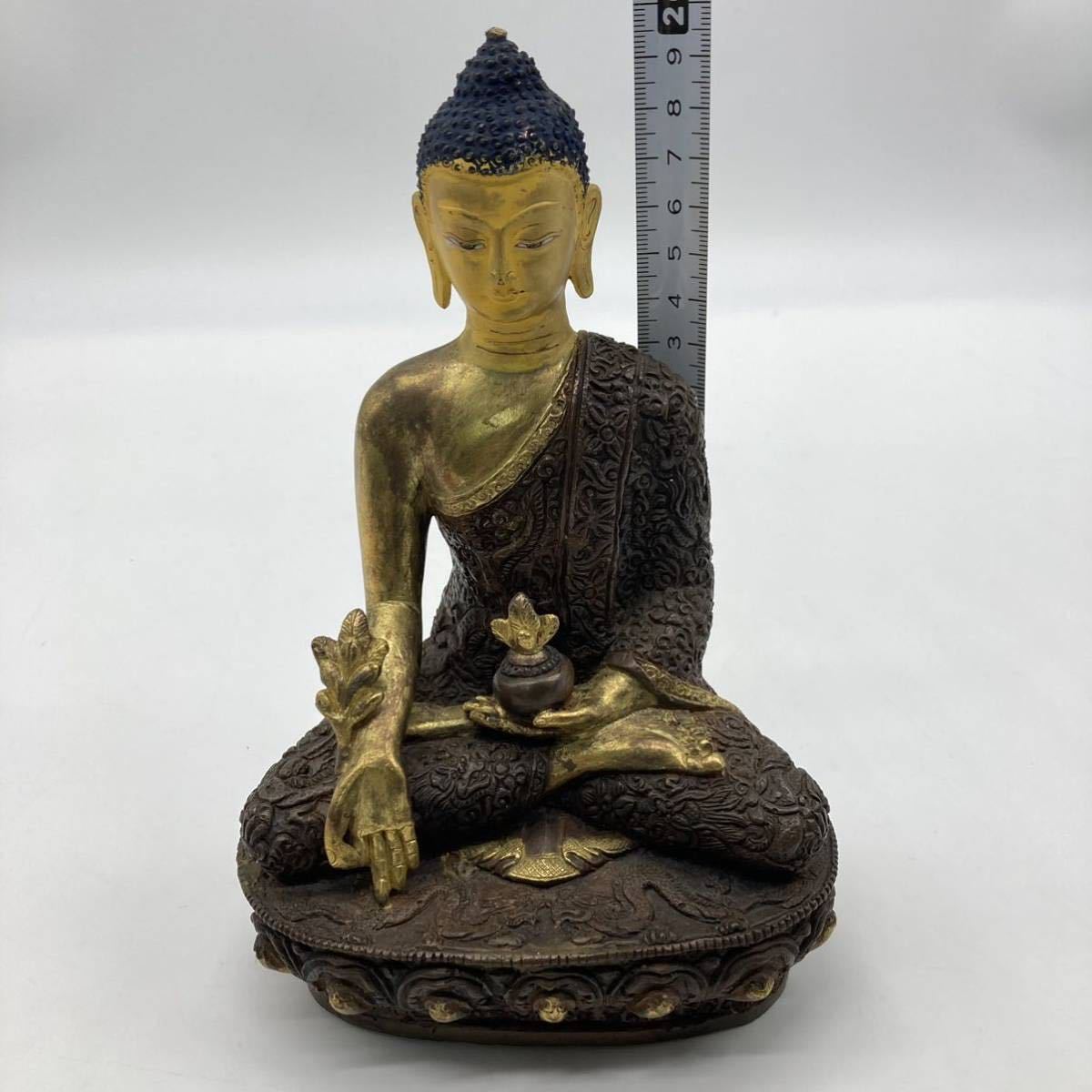 新品正規 合掌心様専用　石仏クメール仏仏像ガンダーラ三尊仏　重さ約9.7kg　R3125B 彫刻/オブジェクト