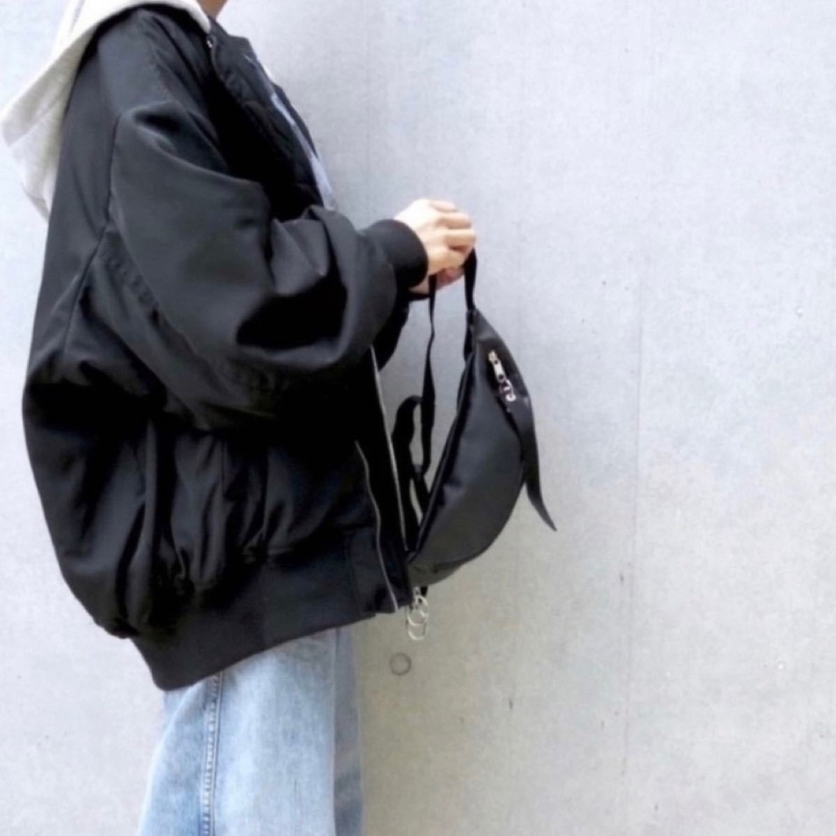 ZARA 2wayフード ボンバージャケットL-XL オーバーサイズM ZARA 2wayフード ボンバージャケットL-XL オーバーサイズM