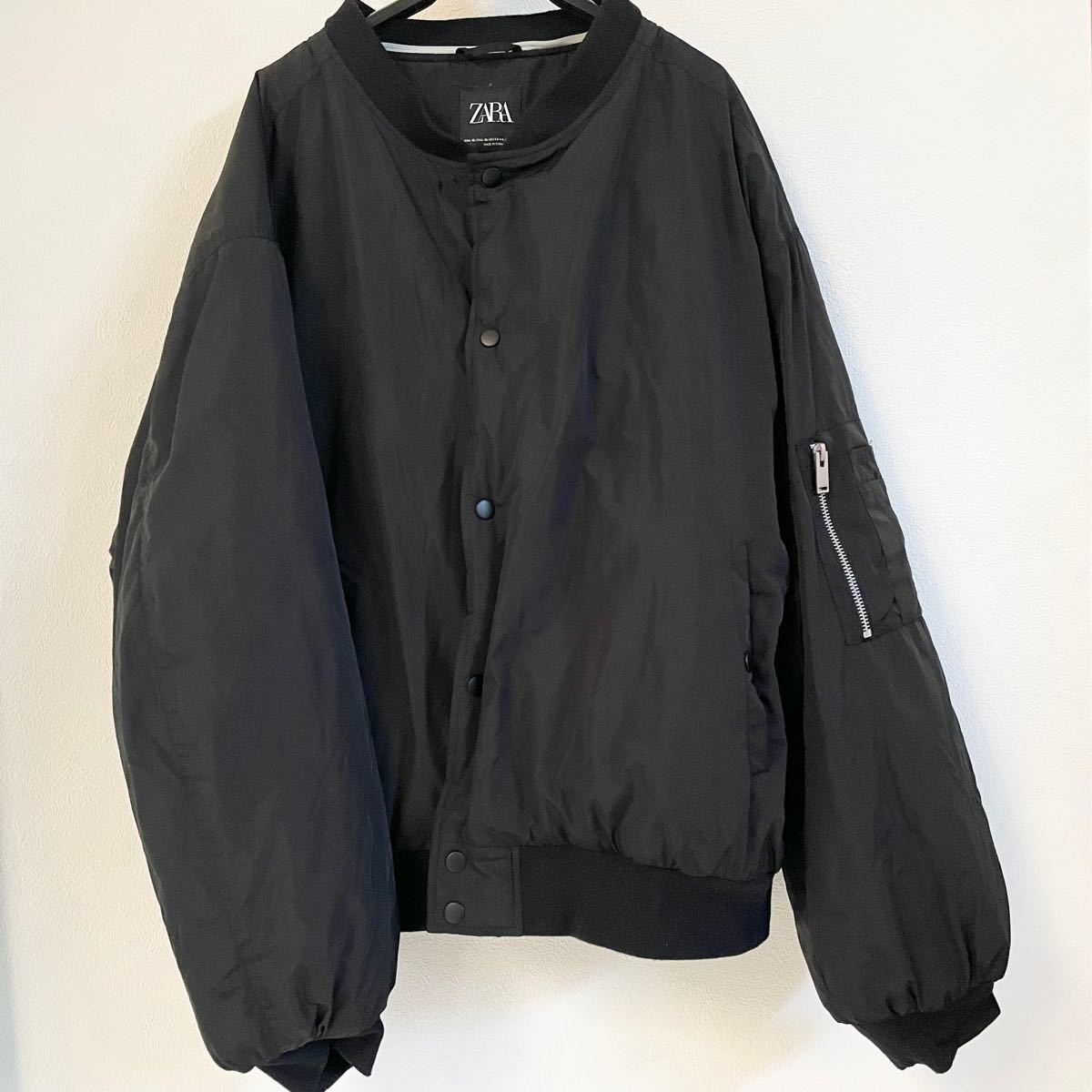 ZARA 2wayフード ボンバージャケットL-XL オーバーサイズM ZARA 2wayフード ボンバージャケットL-XL オーバーサイズM