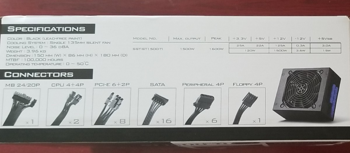 新品】Silver Stone SST-ST1500-TI 1500W 電源ユニット | contifarma.pe