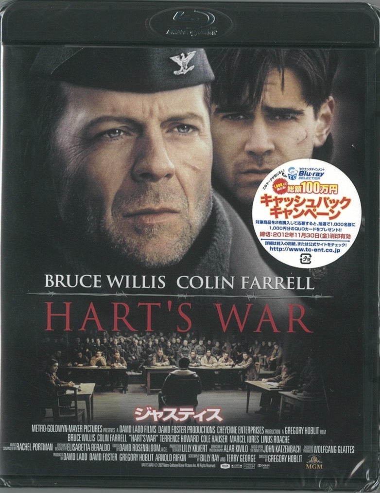 Blu-ray Disc ジャスティス Hart's War 出演：ブルース・ウィリス, コリン・ファレル 新品未開封品の画像1