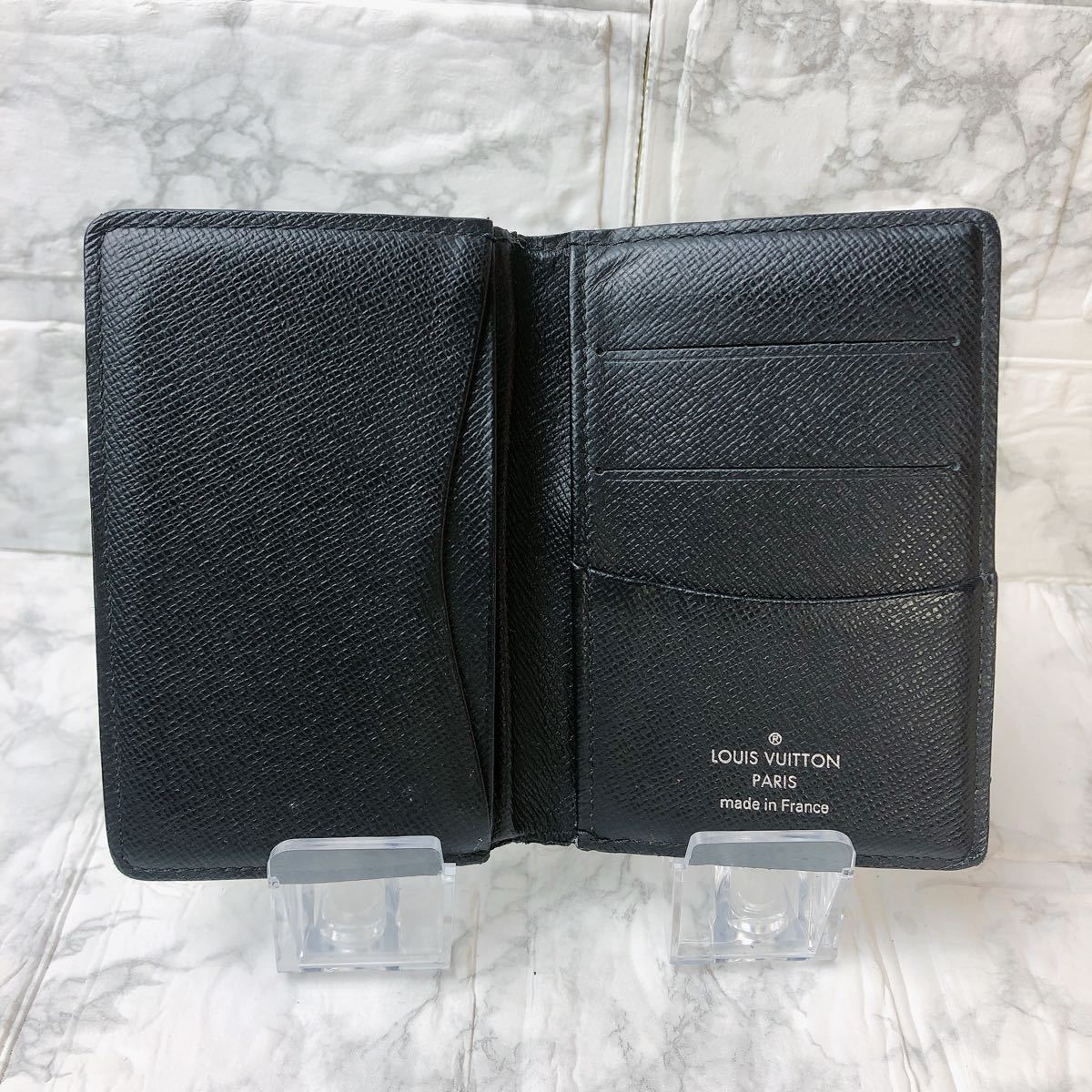 [1 jpy ]LOUIS VUITTON Louis Vuitton auger nai The -duposhu card-case card pass case Damier gla Fit men's lady's 