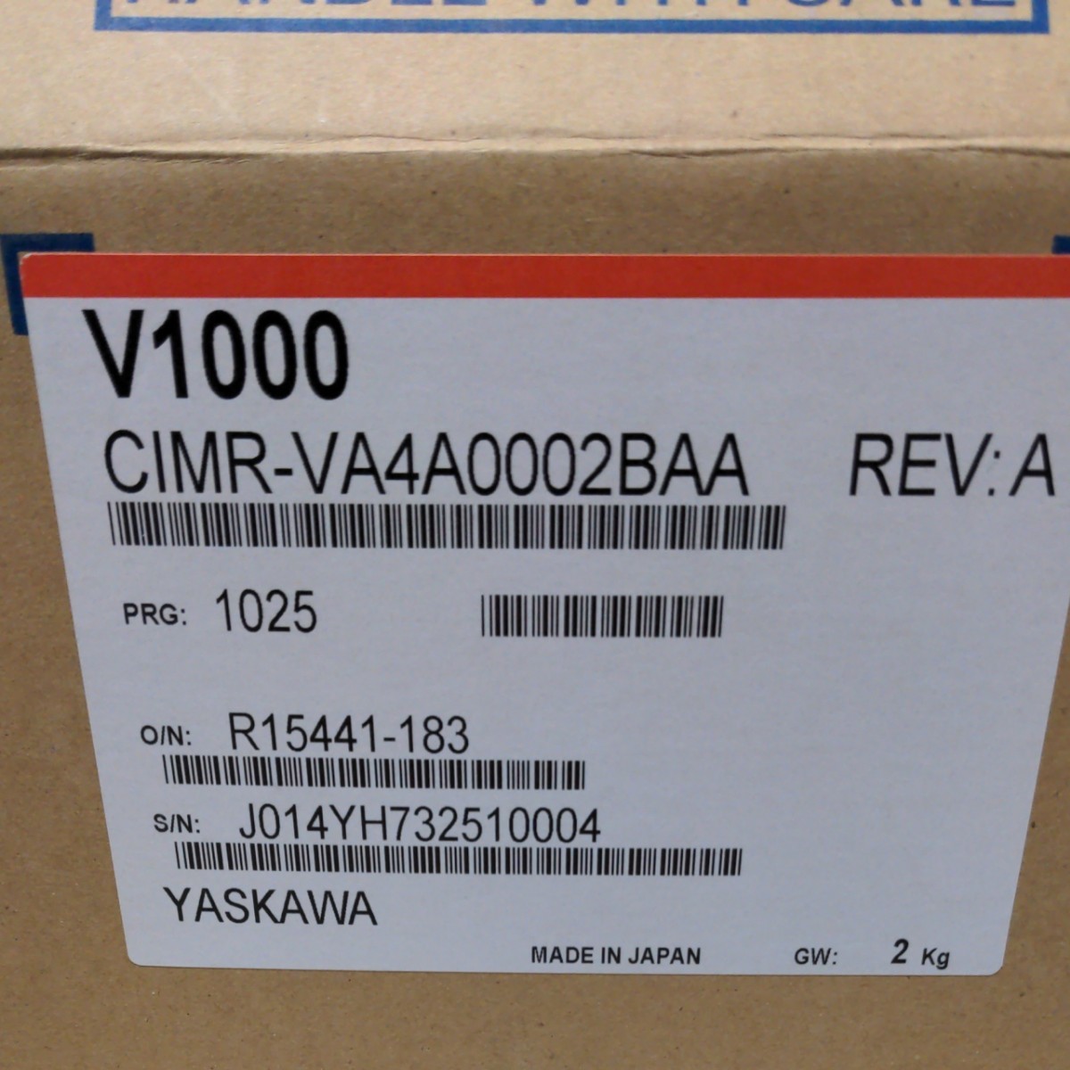 YASKAWA V1000 CIMR-VA4A0002BAA インバータ