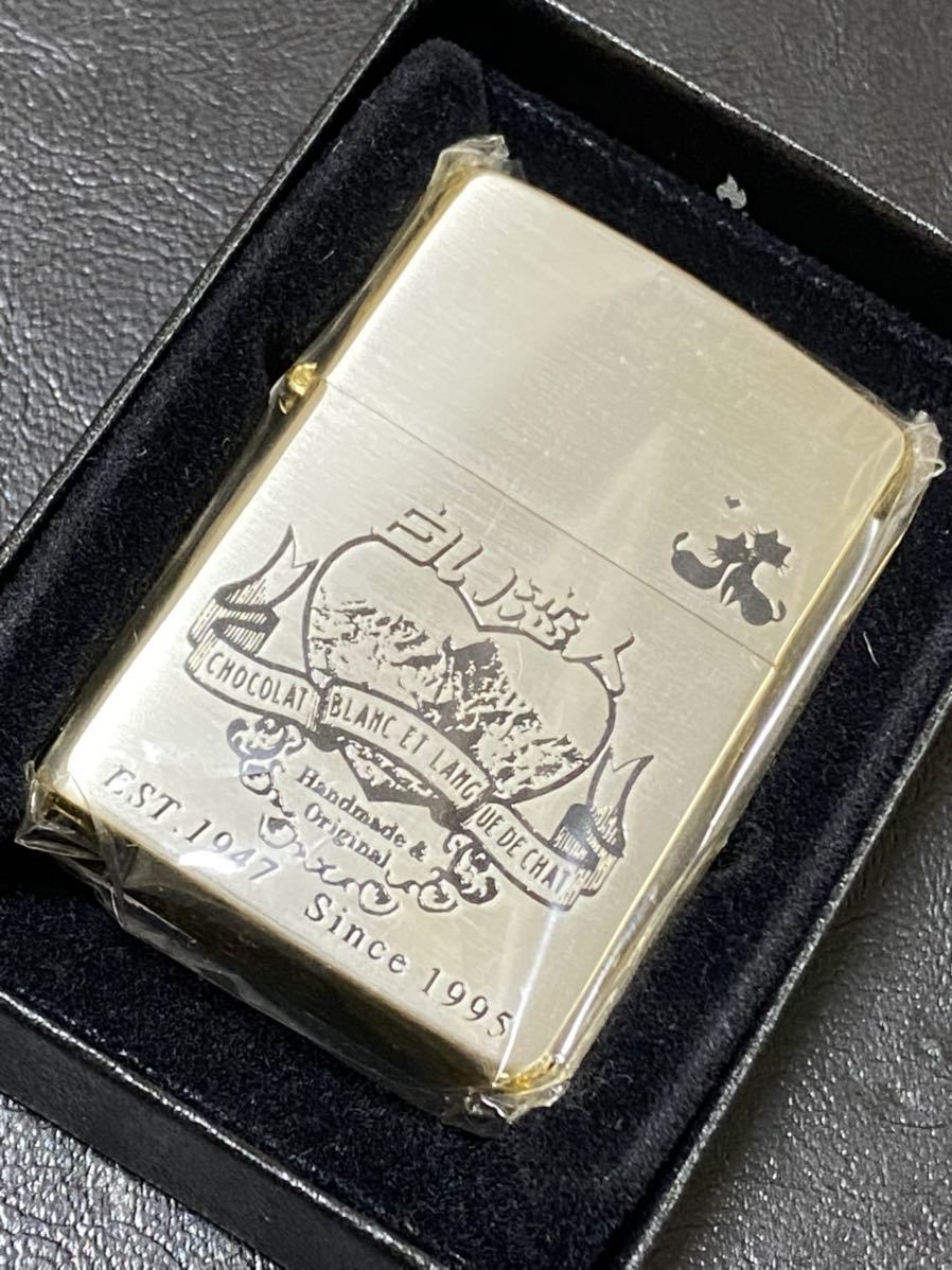 ランキングや新製品 オイルライター Zippo 白い恋人 限定品 4面ゴールド 希少モデル ヴィンテージ 1994年製 シリアルナンバー No 0745 ケース 保証書付き Taxijetci Com