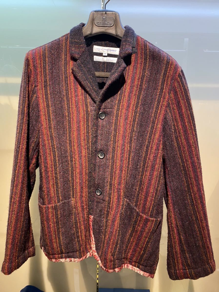 COMME des GARONS SHIRT 品Mサイズ コムデギャルソン ウール×シルク