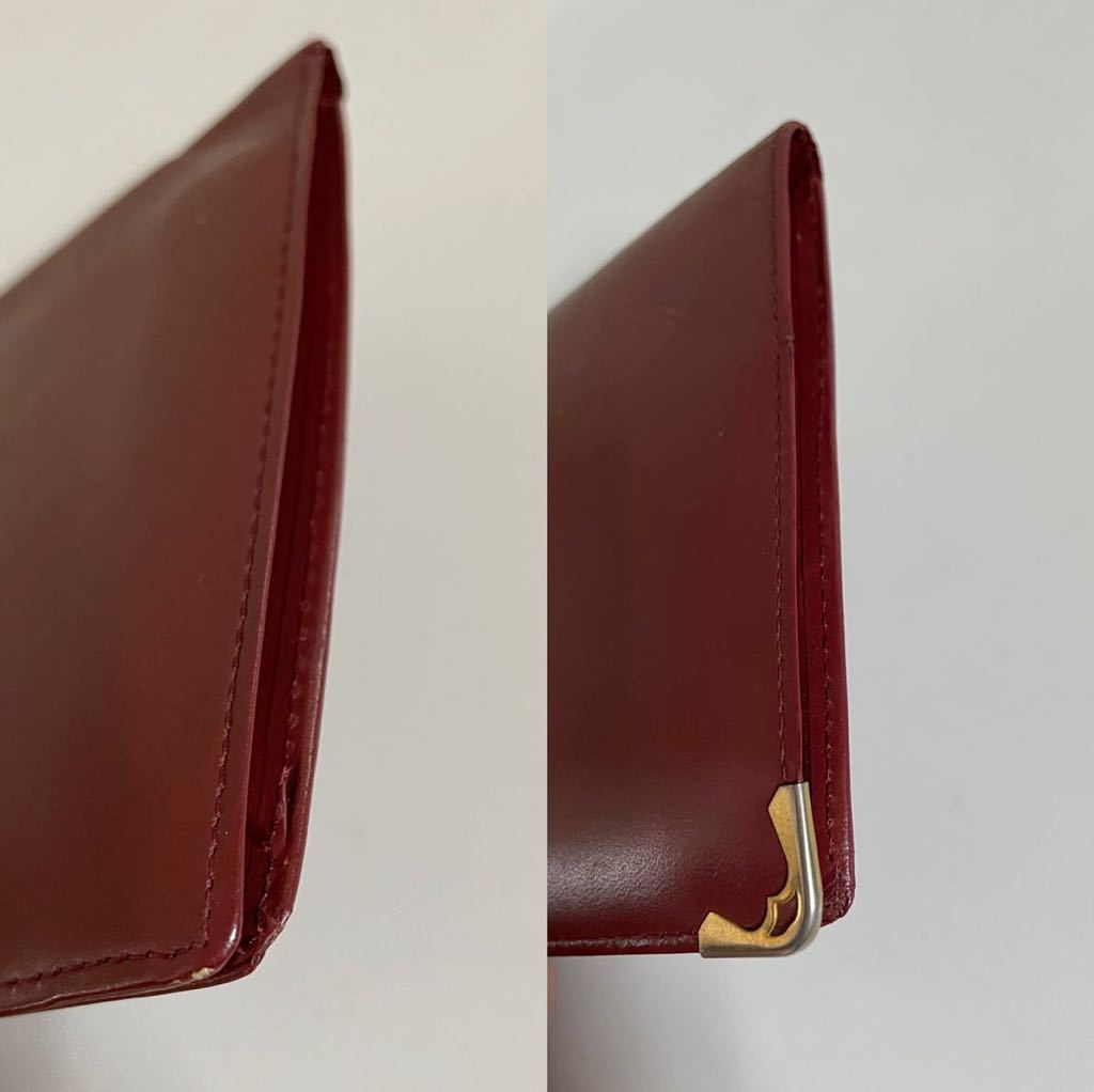 Cartier カルティエ 長財布 薄型 ボルドー 札入れ