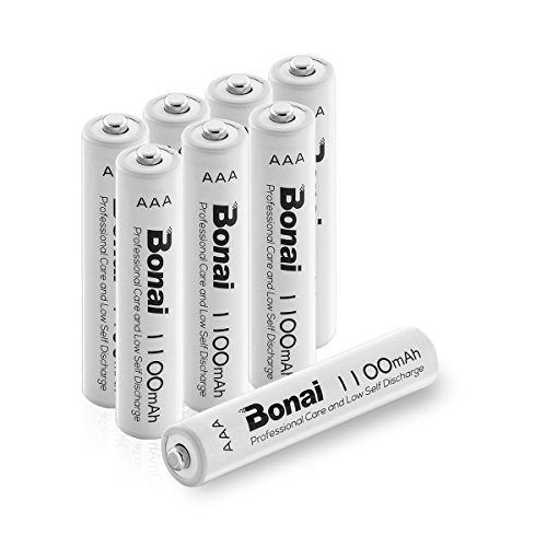 8個パック 単4充電池 8本 BONAI 単4形 充電式電池 ニッケル水素電池 8個パックCEマーキング取得 UL認証済み 自然_画像9