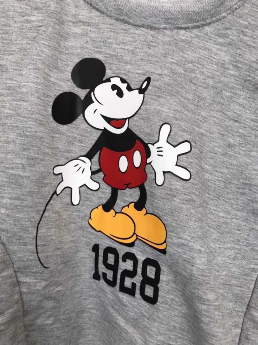  new goods unused child clothes top and bottom set setup Mickey pretty stylish Korea fashion gray 140