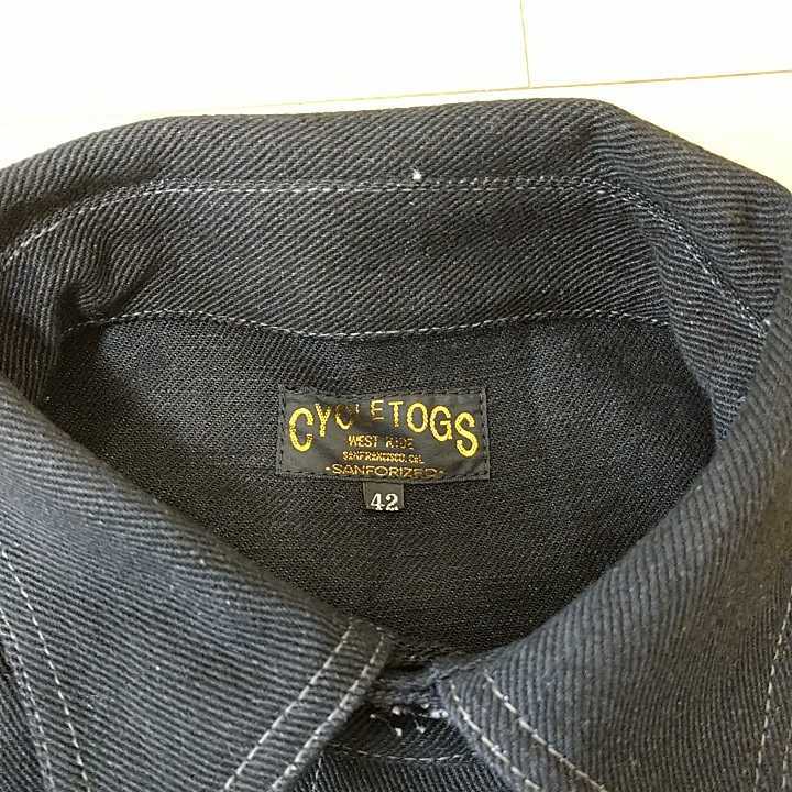 新品 WESTRIDE ウエストライド / BLACK デニム カバーオール サイズ42