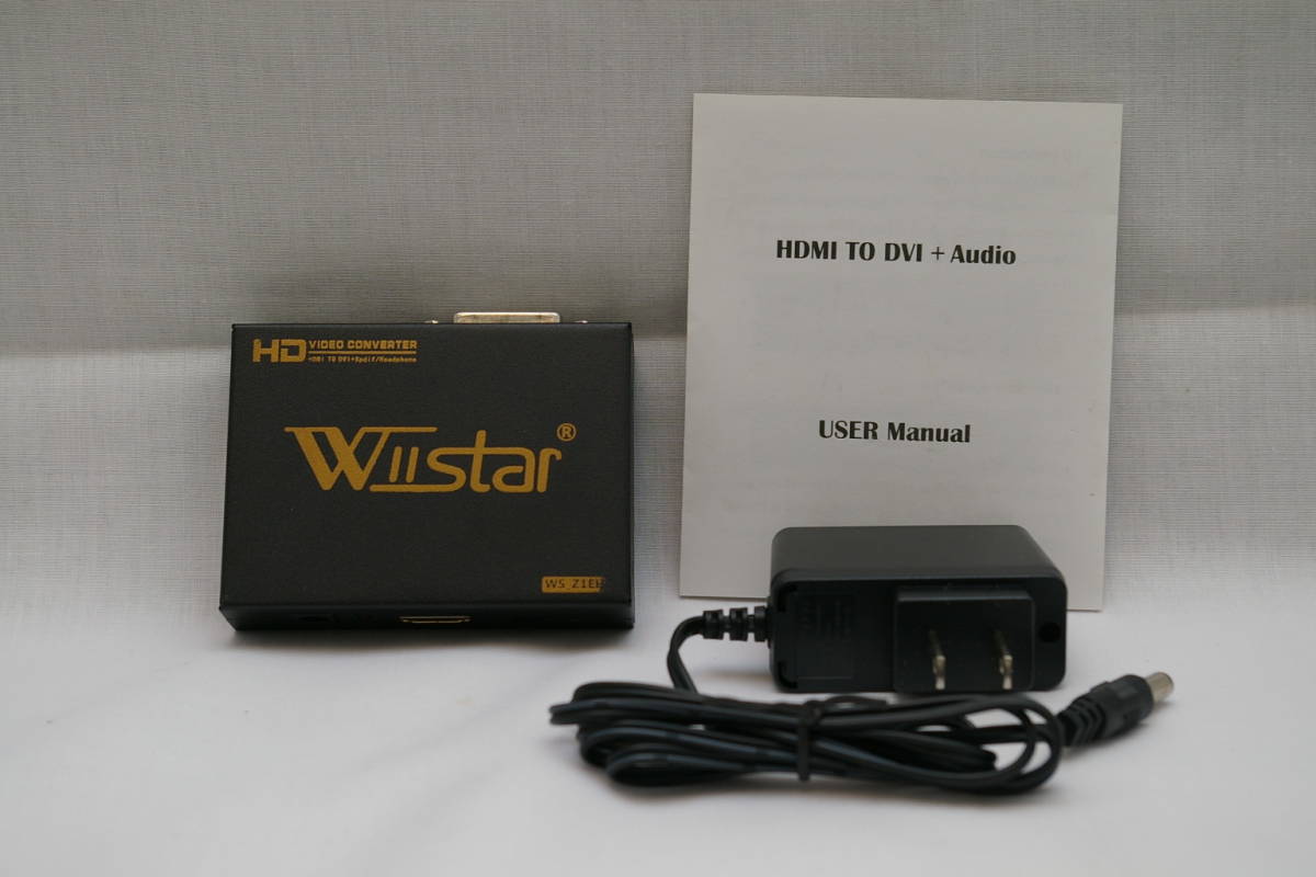 Wiistar HDMI to DVIコンバーター HDMI/DVI変換アダプタ 1080P_画像1