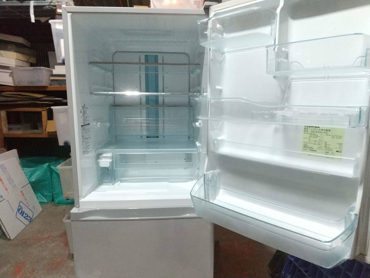 東芝 冷凍冷蔵庫 VEGETA ベジータ GR-E43G（SS） 427L 2012年 5ドア
