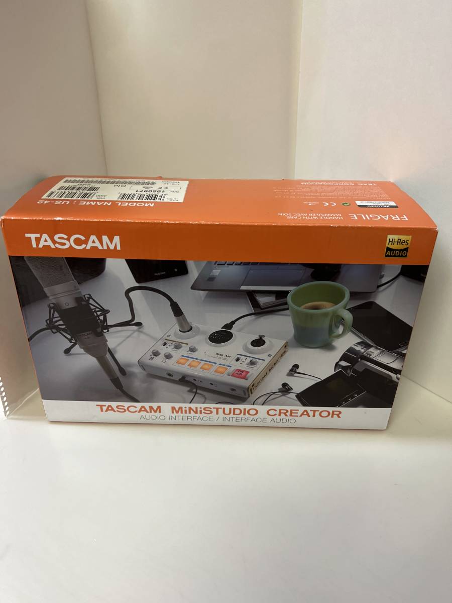 使用品 TASCAM タスカム MiNiSTUDIO CREATOR USBオーディオインターフェイス US-42_画像2