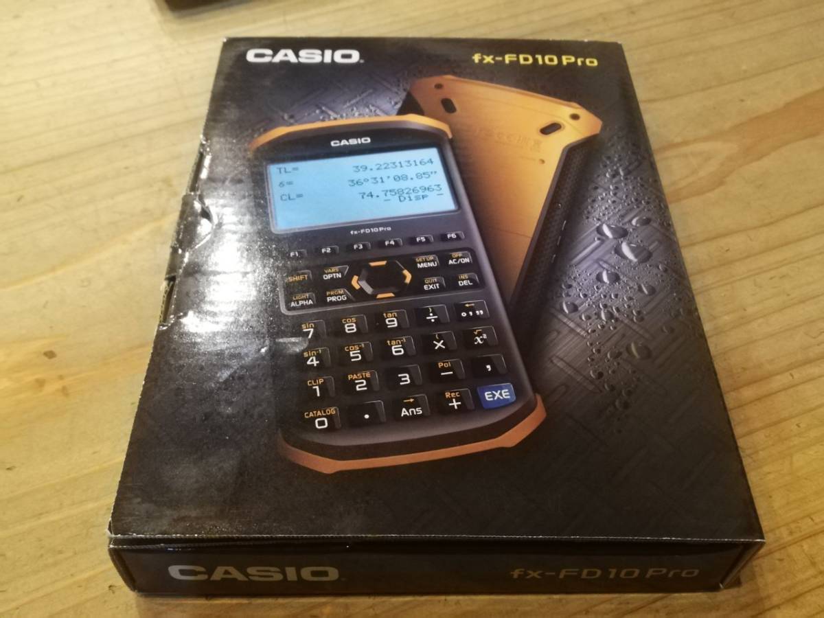 ☆CASIO☆fx-FD10pro☆土木測量専業電卓☆美品☆電池新品へ交換☆