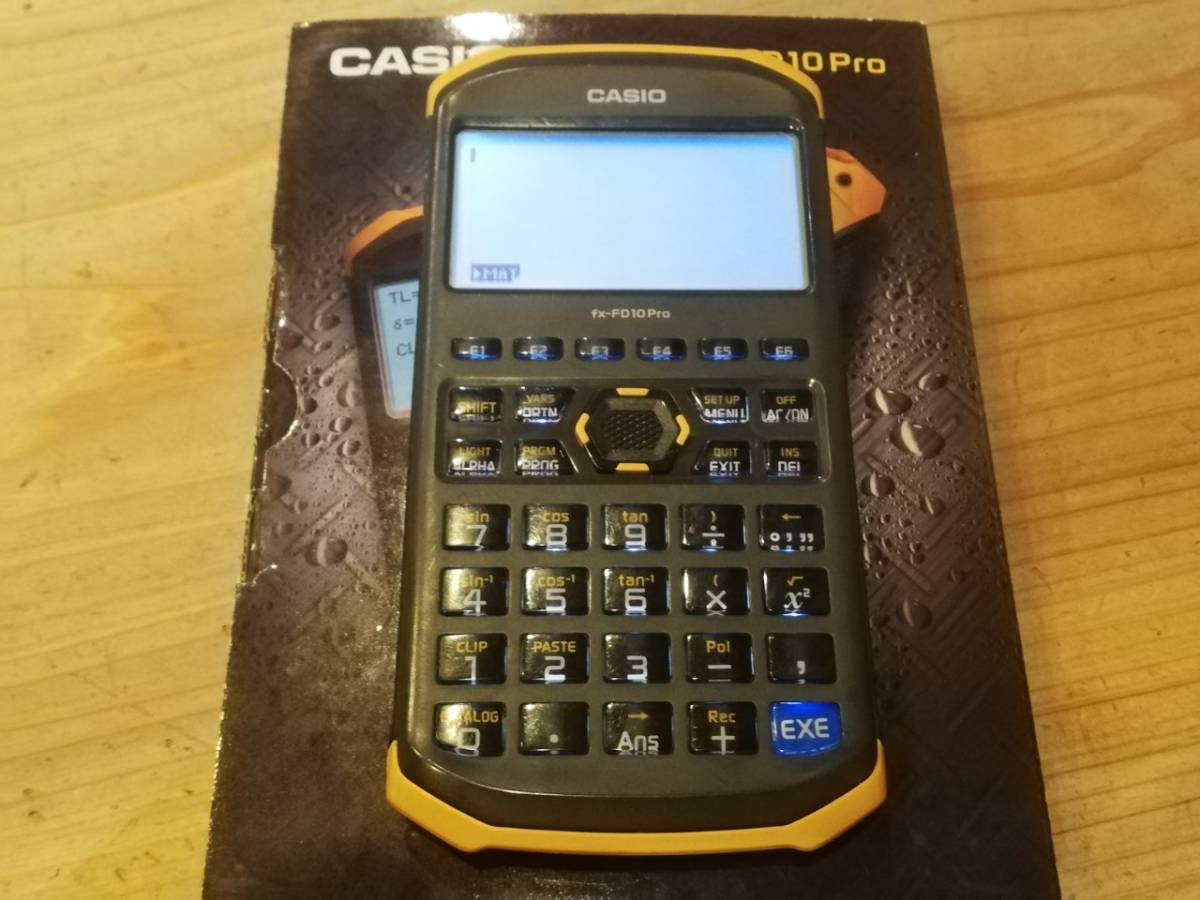 ☆CASIO☆fx-FD10pro☆土木測量専業電卓☆美品☆電池新品へ交換☆