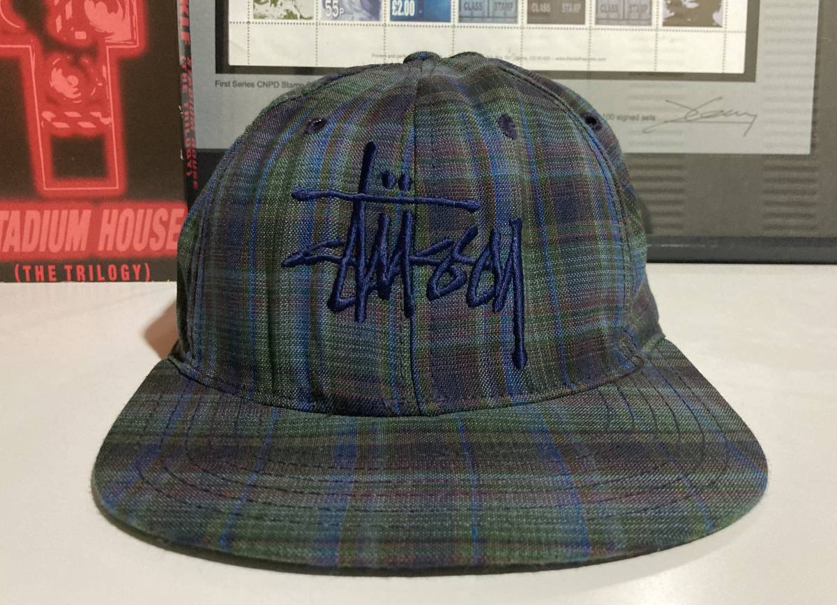 Stussy チェック柄 キャップ 激レア完売品 Yahoo!オークション - STUSSY CAP ステューシー キャップ