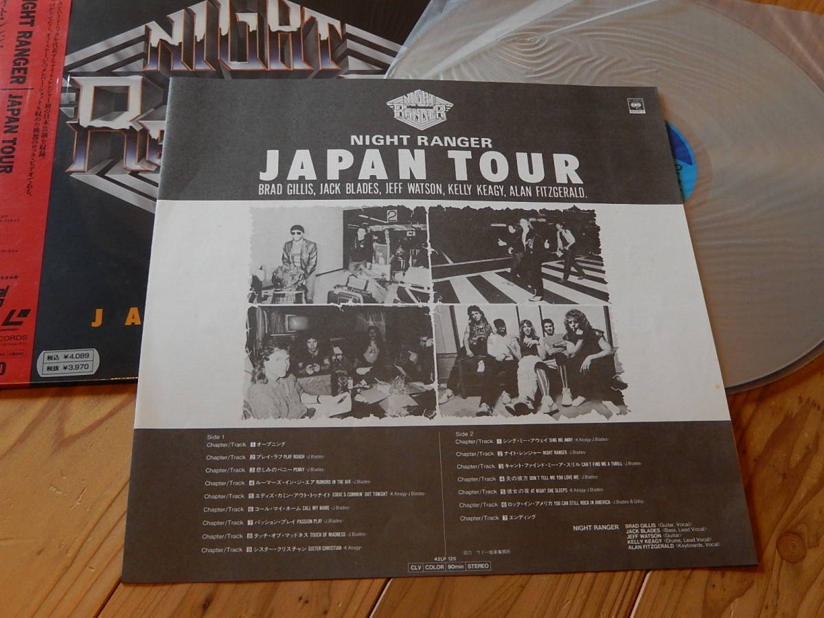 LD レーザーディスク ナイト・レンジャー♪NIGHT RANGER JAPAN TOUR LIVE 1983_画像3